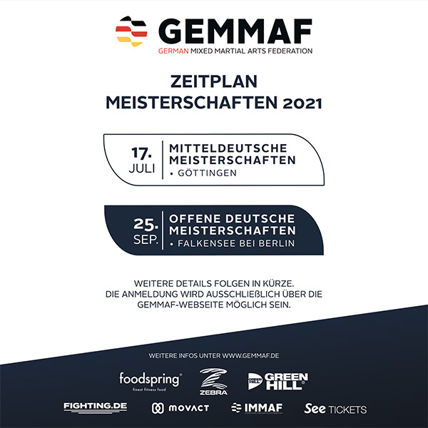 GEMMAF Meisterschaften 2021 Update GEMMAF Meisterschaften 2021 Update