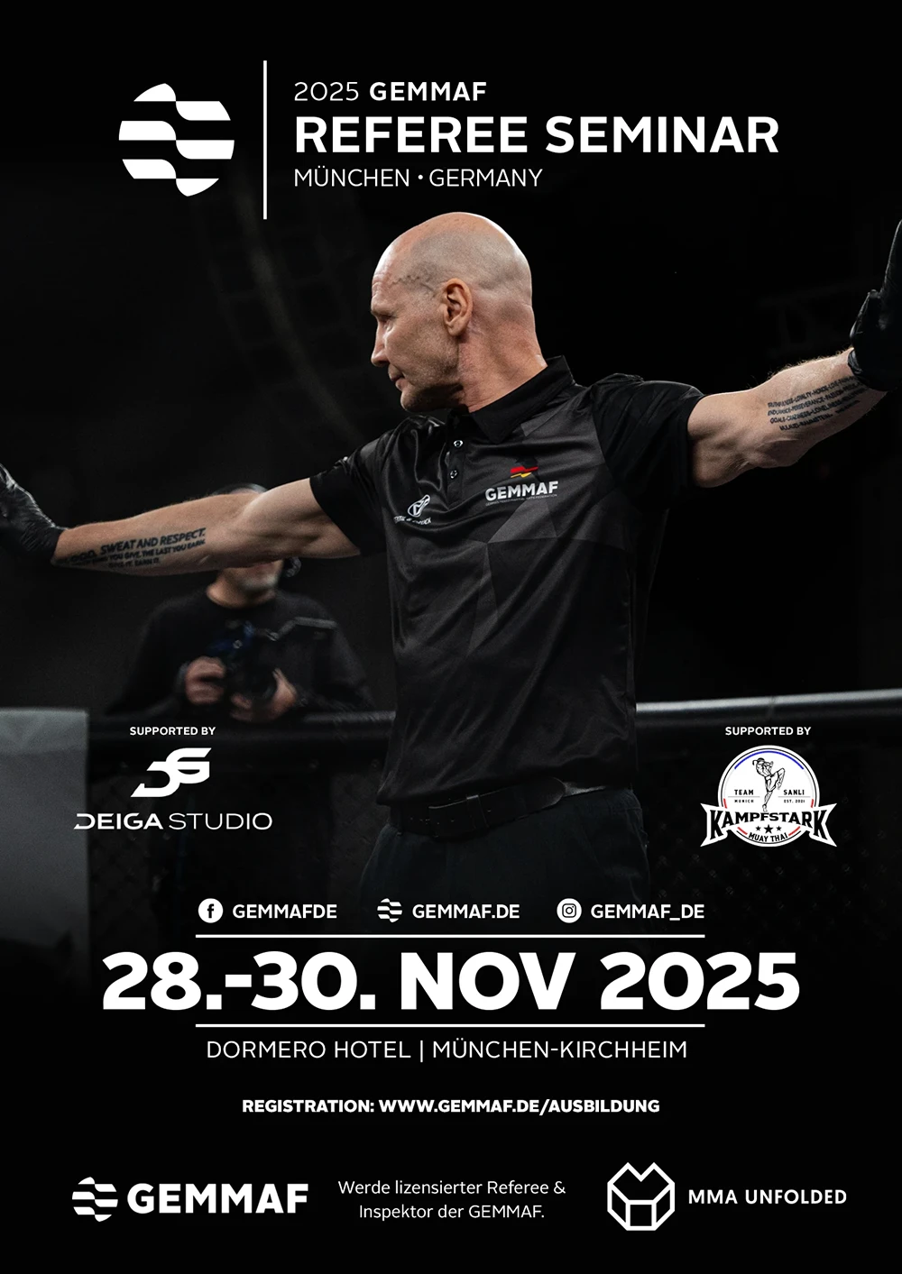 Referee Ausbildung München 2025 GEMMAF | Plakat